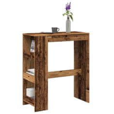 shumee vidaXL Barový stůl s regály old wood 90x40x103,5 cm kompozitní dřevo