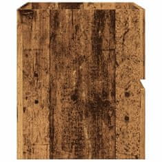 Vidaxl Skříňka pod umyvadlo old wood 90x38,5x45 cm kompozitní dřevo