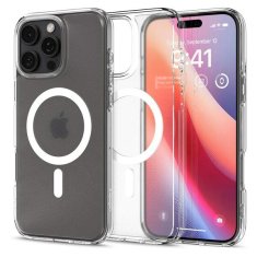 Spigen Pancéřový kryt na iPhone 16 PRO MAX 6.9" Spigen Ultra Hybrid Mag MagSafe Transparentní matný