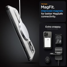 Spigen Pancéřový kryt na iPhone 16 PRO MAX 6.9" Spigen Ultra Hybrid Mag MagSafe Transparentní matný