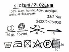 Kraftika 1ks (6686) hořčicová pletací příze nicky 50 g, pletací