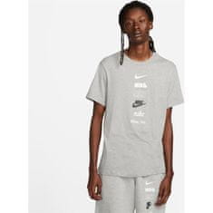 Nike Tričko šedé S Nsw Tee Club+