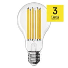 Emos EMOS LED žárovka Filament A70 / E27 / 18 W (150 W) / 2452 lm / neutrální bílá ZF5D83