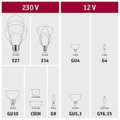 Paulmann PAULMANN Filament set LED kapka E14 230V 5x4,8W 2700K stmívatelné čirá 5087