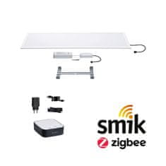 Paulmann PAULMANN Startovací sada Zigbee 3.0 Smart Home smik Gateway plus LED Panel Amaris 295x1195mm 35W RGBW plus bílá/antracit stmívatelné 5170