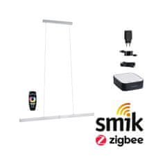 Paulmann PAULMANN Startovací sada Zigbee 3.0 Smart Home smik Gateway dálkový ovladač plus LED závěsné svítidlo Aptare 2700K 18W bílá/antracit stmívatelné 5169