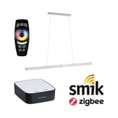 Paulmann PAULMANN Startovací sada Zigbee 3.0 Smart Home smik Gateway dálkový ovladač plus LED závěsné svítidlo Aptare 2700K 18W bílá/antracit stmívatelné 5169