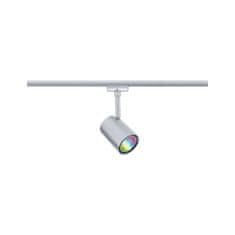 Paulmann PAULMANN URail LED lištový spot Smart Home Zigbee 3.0 Luxe GU10 4,8W RGBW plus stmívatelné 230V matný chrom 95662