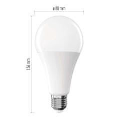 Emos EMOS LED žárovka Classic A80 / E27 / 20 W (150 W) / 2452 lm / studená bílá ZQ5E84