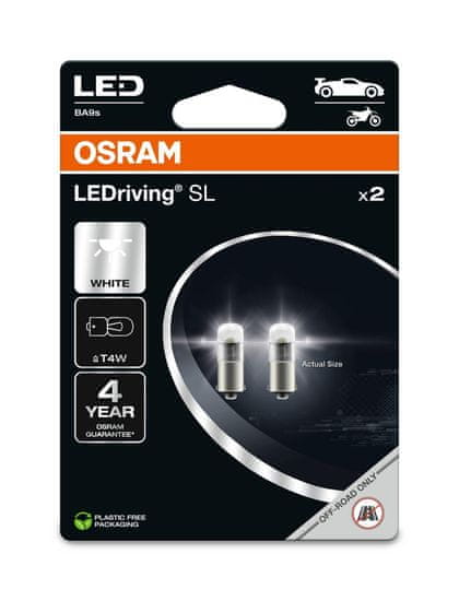 Osram OSRAM LED T4W LEDriving SL White 6000K 12V blistr 2ks 3893DWP-2BL