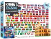 Kniha a puzzle Vlajky celého světa