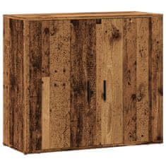 Vidaxl Příborník old wood 80x33x70 cm kompozitní dřevo