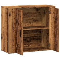 Vidaxl Příborník old wood 80x33x70 cm kompozitní dřevo