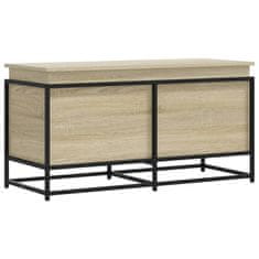 Vidaxl Úložný box s víkem dub sonoma 100x40x51,5 cm kompozitní dřevo