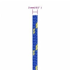 Vidaxl Lodní lano modré 2 mm 50 m polypropylen