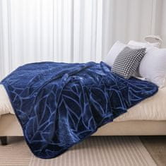 Inny Reliéfní akrylová deka LIV 160x200 thick warm navy blue