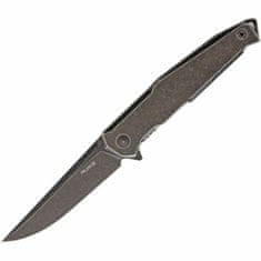 Ruike P108-SB Black kapesní nůž 8,8 cm, Black Stonewash, celoocelový