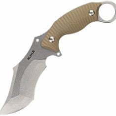 Ruike F181-W (Desert Sand) taktický nůž 11,5 cm, Stonewash, pouštní hnědá, G10, plastové pouzdro