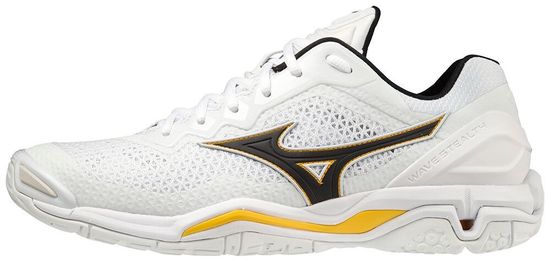 Mizuno WAVE STEALTH V / White / Black / Lemon Chrome /