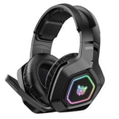 Onikuma B100 RGB Bluetooth Wireless Gaming Headset Black