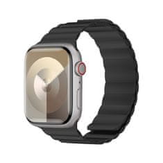 Benks Magnetický silikonový řemínek pro Apple Watch 42-44-45-49 černý