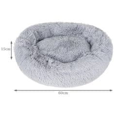 MG Dog Bed pelíšek pro kočky a psy 60 cm, šedý