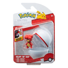 Jazwares Pokémon - Clip 'n' Go Magby + Premier Ball