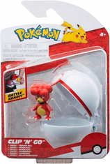 Jazwares Pokémon Clip'n'Go Poké Balls Magby & Poké Ball