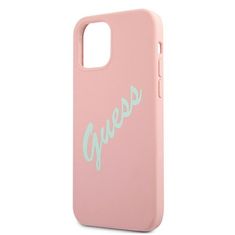 Guess GUHCP12SLSVSPG hard silikonové pouzdro iPhone 12 Mini 5.4" green-pink Silicone Vintage