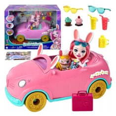 Mattel Enchantimals panenka autíčko králíček Bree Bunnymobile příslušenství autíčko ZA5468