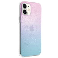 Guess GUHCP12S3D4GGBP hard silikonové pouzdro iPhone 12 Mini 5.4" blue-pink 4G 3D Pattern Collection