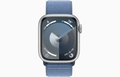 Apple Watch S9/41mm/Silver/Sport Band/Winter Blue