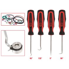 KS Tools Háčky pro montáž a demontáž O-kroužků, gufer aj., sada 4 ks - KS TOOLS 550.1045