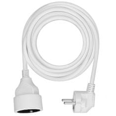 Solight  Prodlužovací kabel 230V/10A - 5m, 1 zásuvka, 3 x 1mm, IP20, bílý