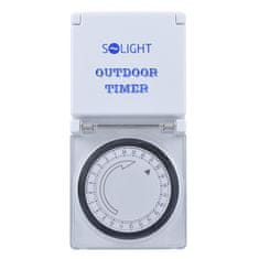 Solight  Venkovní denní časový spínač 230V/16A/IP44/3500W, bílý