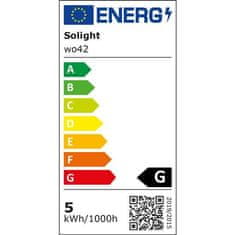 Solight  LED stolní lampička stmívatelná 5W/4000K/300Lm bílá s klipem