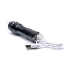 Solight  Nabíjecí LED svítilna, Zoom, USB Powerbanka, 300Lm, 1x baterie Li-ion 5V/1800mAh