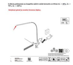 ACA Lightning  LED stmívatelná stolní lampička DELGADO 5W/230V/4000K/320Lm/120°/IP20, bílá