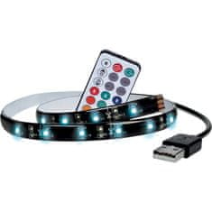 Solight  LED RGB pásek pro TV, 2x 50cm, USB, vypínač, dálkový ovladač