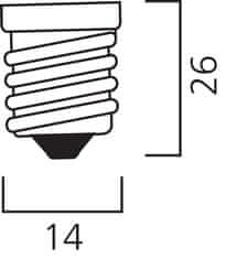 Diolamp  SMD LED žárovka matná Ball G45 3W/230V/E14/6000K/290Lm/180°