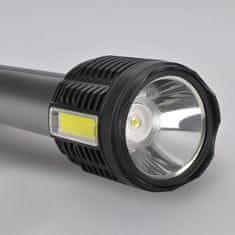 Solight  LED ruční nabíjecí svítilna, 150+150lm, Li-Ion, USB