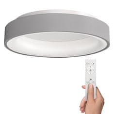 Solight  LED stropní světlo kulaté Treviso, 48W, 2880lm, stmívatelné, dálkové ovládání, šedá