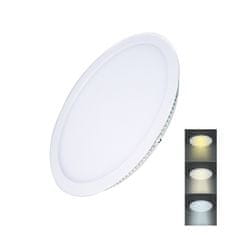 Solight  LED mini panel CCT, podhledový, 18W, 1530lm, 3000K, 4000K, 6000K, kulatý