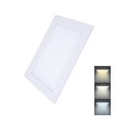 Solight  LED mini panel CCT, podhledový, 18W, 1530lm, 3000K, 4000K, 6000K, čtvercový