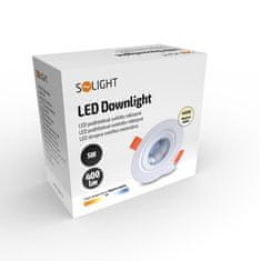 Solight  LED podhledové světlo bodové, 5W, 400lm, 4000K, kulaté, bílé