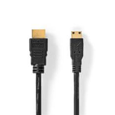 Nedis  HDMI kabel s Ethernetem, HDMI 1.4 A konektor - HDMI mini konektor, 2m