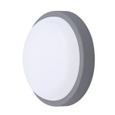 Solight  LED venkovní svítidlo 13W, 910lm, 4000K, IP54, 17cm, kruhové šedé