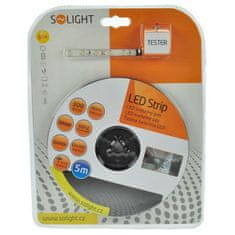 Solight  LED pásek s testrem, 5m, sada s 12V adaptérem, 4,8W/m, IP65, 3000K teplá bílá