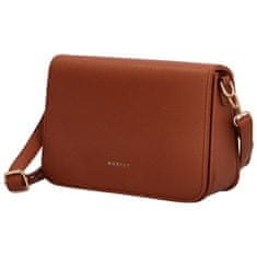 MaxFly Elegantní dámská koženková crossbody Julys, hnědá