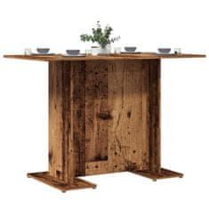 shumee vidaXL Jídelní stůl old wood 110 x 60 x 75 cm kompozitní dřevo